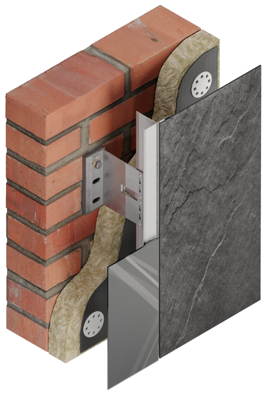 КРЕПЛЕНИЕ НАПРЯМУЮ К ВЕРТИКАЛЬНЫМ НАПРАВЛЯЮЩИМ