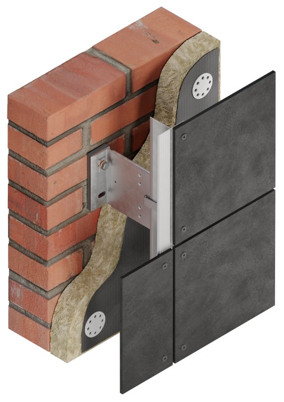 МКЛ панель на заклепках без фона