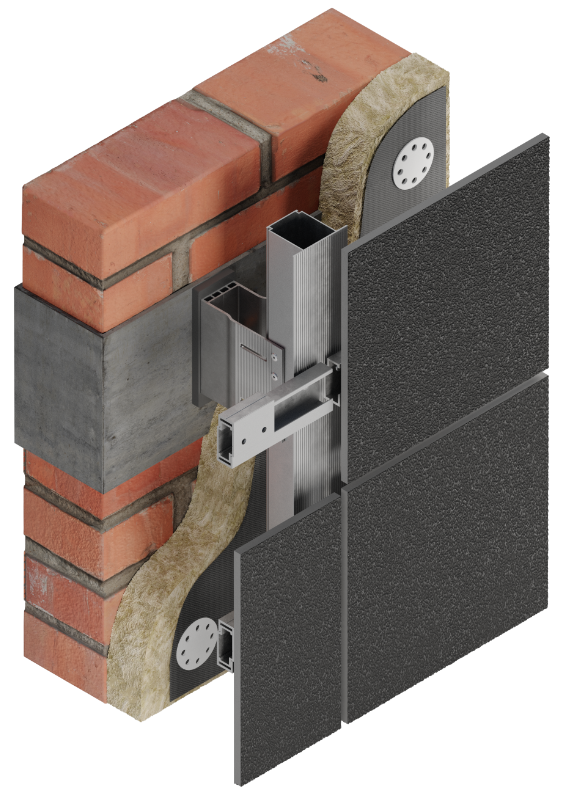 СКРЫТЫЙ СПОСОБ КРЕПЛЕНИЯ НА АНКЕРАХ