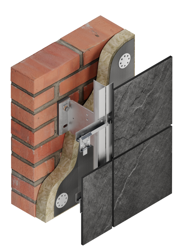 КП  скрытый метод крепления на кляммера КЛ8 (краб)